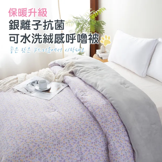 【FOCA】買1送1 銀離子牛奶絨呼嚕被2KG-雙人180x210cm(9款任選/防蹣抗菌/可機洗/水洗被/四季被/兩用被)