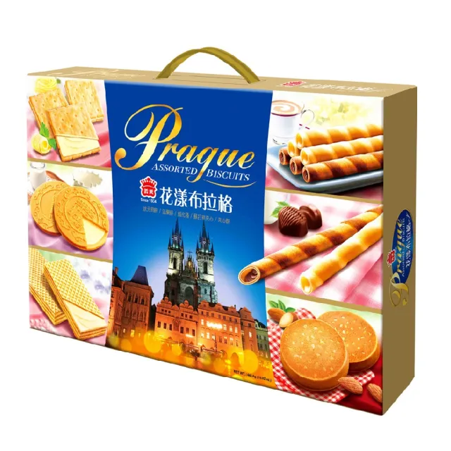 【義美】義美花漾布拉格綜合西點禮盒2盒組((448.6g/盒)