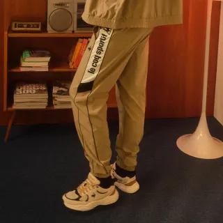 【LE COQ SPORTIF 公雞】防潑水平織運動長褲 男女款 3色 LWW81271_LWW82271