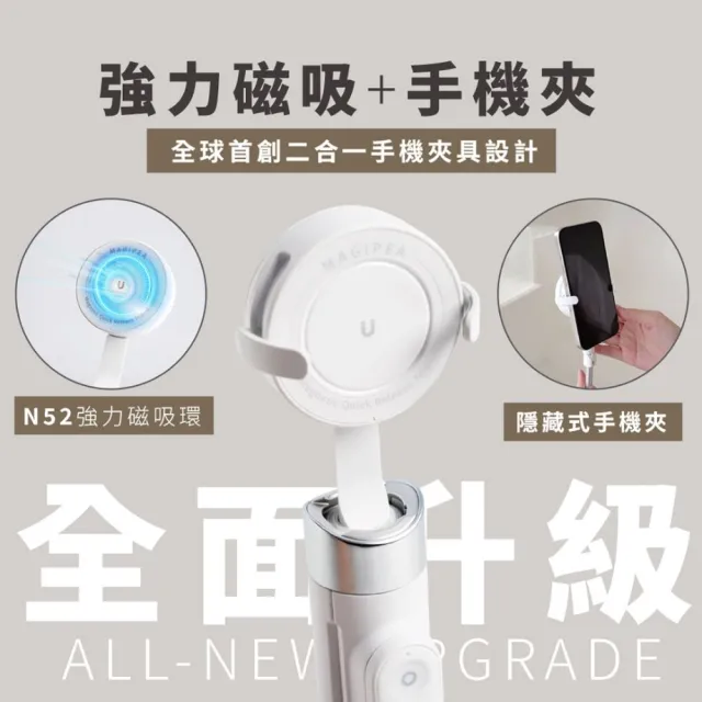 【MAGIPEA】美極品 磁吸三腳快開棒(磁吸＋夾具二合一 全機型都適用)