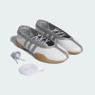 【adidas 愛迪達】愛迪達 Taekwondo Mei Ballet 女 芭蕾風 休閒鞋 薄底 舒適 白 銀(JQ6438)