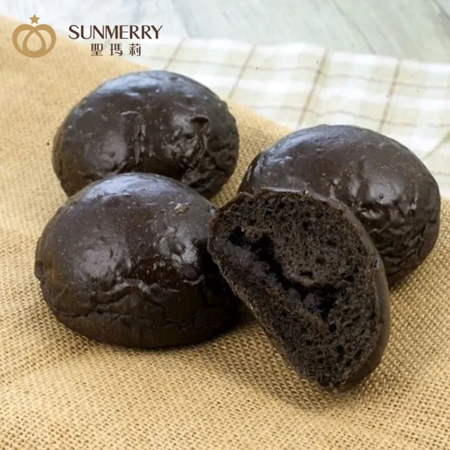 【聖瑪莉】黑眼豆豆軟法麵包 X20入(聖瑪莉/餐包/餐盒/巧克力)