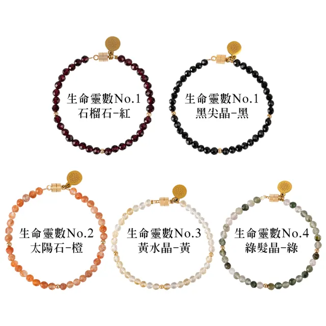 【MARIGOLD 美爾朵】女生手鍊｜生命靈數-開運水晶手鍊(女生手環/磁吸/黑尖晶/黃水晶/綠髮晶/紫水晶/草莓晶)
