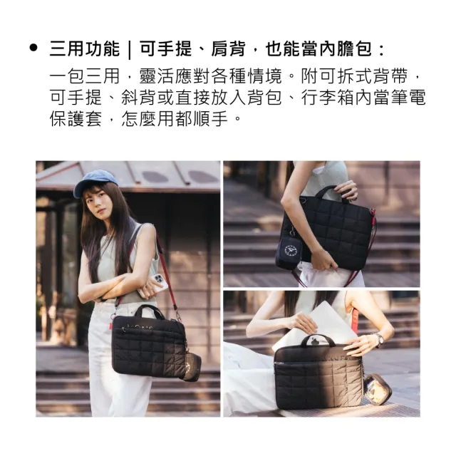 【MONDAINE 瑞士國鐵】輕便筆電包/14吋 電腦包/公事包(四色任選)