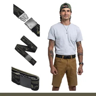 【ARCADE】OUT OF RANGE 輕量彈性機能腰帶 - 森林藤綠(戶外登山/休閒腰帶/滑雪配件/TSA友善)