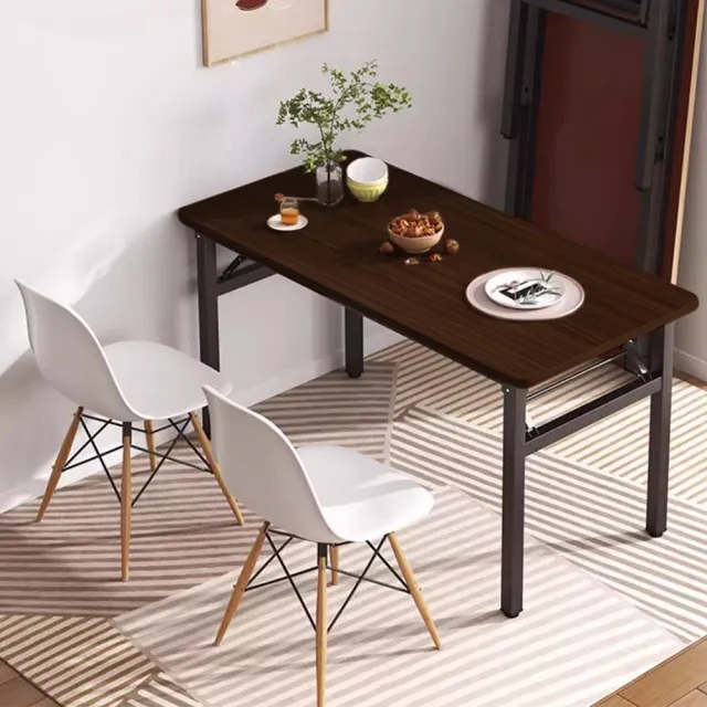 【Ashley House】100CM免安裝萬用雙層摺疊桌摺疊書桌會議桌(拜拜桌/餐桌/客廳桌/書桌/電腦桌)