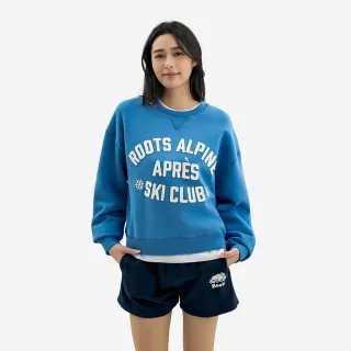 【Roots】Roots女裝- APRES SKI 圓領上衣(湖水藍)
