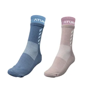 【ATUNAS 歐都納】中性款厚底抗臭美麗諾羊毛中筒襪(A1ASGZ09N粉紅/藍/舒適透氣/吸濕排汗/恆溫保暖)