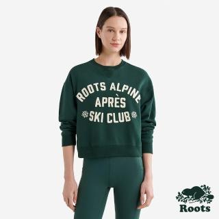 【Roots】Roots女裝- APRES SKI 圓領上衣(深綠色)