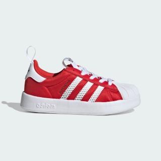 【adidas 愛迪達】愛迪達 Adifom Superstar 360 中童 運動休閒鞋 舒適 紅 白(IH1749)