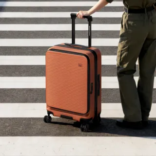 【American Explorer】24吋 前開式 上掀式 可加大 PC箱 行李箱 防盜拉鍊 CF62 旅行箱(聖誕節 交換禮物)