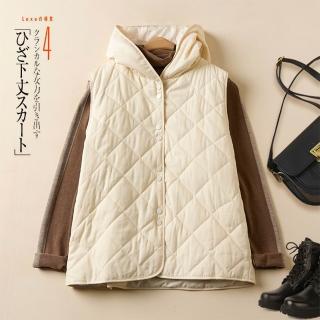 【Pure 衣櫃】寬鬆顯瘦菱格馬甲背心(馬甲背心/KDTQ-9308)