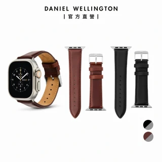 【Daniel Wellington】Apple Watch 22mm智慧手錶真皮皮革錶帶 適用49mm Ultra系列(多色可選)