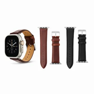 【Daniel Wellington】Apple Watch 22mm智慧手錶真皮皮革錶帶 適用49mm Ultra系列(多色可選)