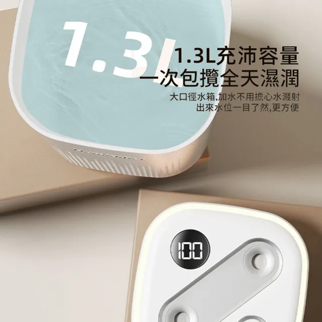【ANTIAN】已接入米家APP 智能防乾燒水氧機 氛圍燈霧化加濕器 空氣清淨機 1.3L