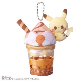 【POKEMON 精靈寶可夢】寶可夢 Pokepeace 絨毛-美味聖代 皮卡丘