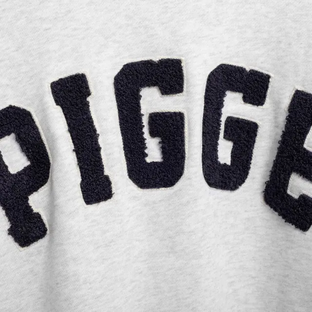 【SCANDINAVIAN FOREST 北歐小刺蝟】內刷毛厚磅棉大學T-PIGGE-男女共穿 長袖 秋冬 tshirt 保暖 純棉t(麻灰)
