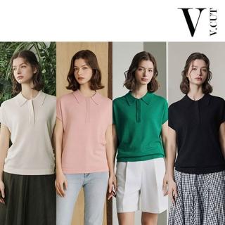 VCUT涼夏植蠶亞麻細織美身polo衫(U)