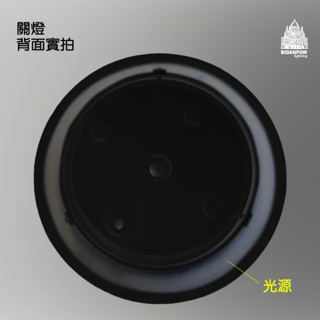 【必登堡】日全蝕壁燈 14cm B365317B91 巴克黑(壁燈/床頭燈/過道燈/樓梯燈/現代/簡約)