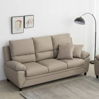 【IDEA】洛亞飽滿獨立筒高背貓抓皮三人沙發/皮沙發(210CM)