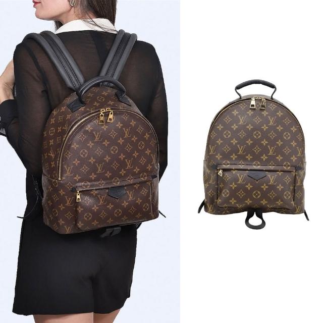 LV LOUIS VUITTON路易威登 M44874 Palm Springs MM Monogram 老花牛皮帆布後背包