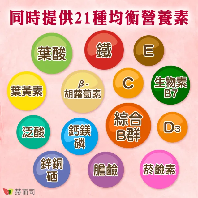 【赫而司】新元氣綜合錠升級版2罐(共120顆女性孕婦哺乳婦女適用含葉黃素葉酸鐵B群？全素食維他命)