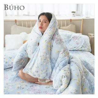 【BUHO 布歐】買一送一 極柔暖法蘭絨雙人兩用被套/毯(多款任選/冬被)