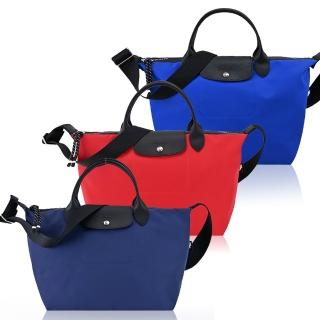 【LONGCHAMP】LE PLIAGE ENERGY系列再生尼龍短把手提/斜背兩用包(中/多色選)