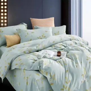 【寢室安居】買1送1 台灣製 吸濕排汗 天絲床包枕套組/石墨烯天絲涼被(單人/雙人/加大/可包覆35cm 多款任選)