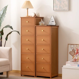 【新川】六抽置物櫃(中古風斗櫃 臥室客廳收納儲物櫃 多層落地抽屜櫃 家用實用傢俱款)