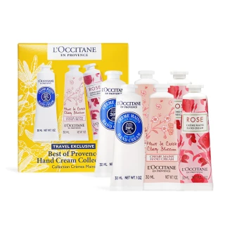【L&rsquo;Occitane 歐舒丹】護手霜六入組-乳油木X2+櫻花X2+玫瑰X2(30mlX6-國際航空版)