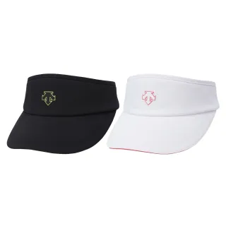 【DESCENTE】GOLF 迪桑特 女士 高爾夫遮陽帽(黑色/白色)