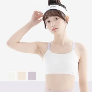 【chiao!Babe 俏寶貝】3件組 交叉肩帶美背少女內衣(M-XL/無鋼圈/學生/兒童/少女/3色可選)