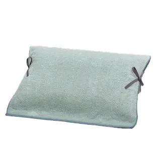 【京都西川】moussepuff系列撞色蓬鬆枕巾禮盒-1枚入(枕頭巾/枕巾/今治認證)