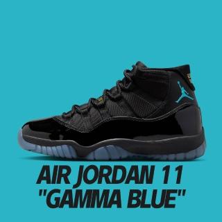 【NIKE 耐吉】籃球鞋 Air Jordan 11 Gamma Blue 經典回歸 黑藍 男鞋 CT8012-047
