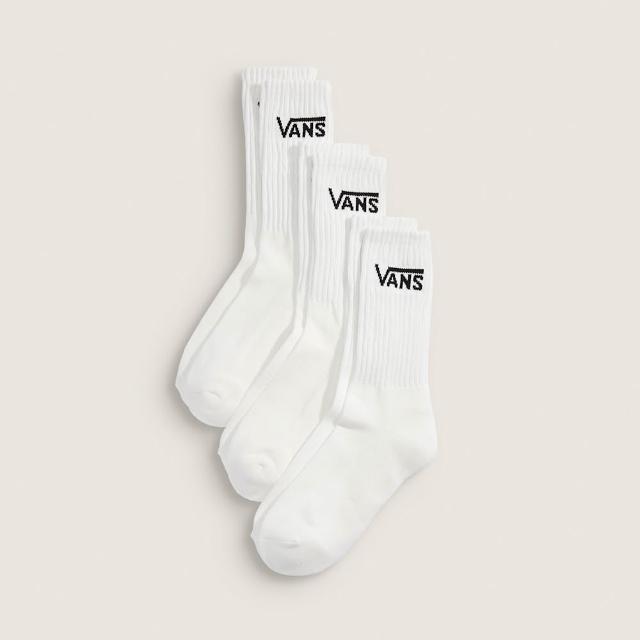 【VANS】官方旗艦 Classic Crew 白色長襪