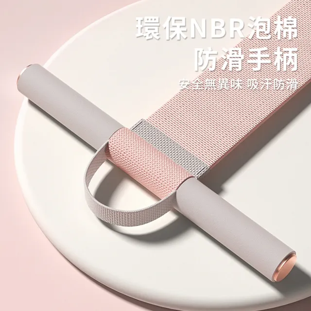 【QMVF】加寬加厚腳蹬拉力器 仰臥起坐輔助彈力繩 健腹訓練輔助器 拉力繩 阻力帶(居家健身)