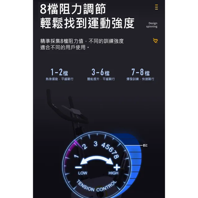 【X-BIKE】平板磁控立式健身車 3KG飛輪/8檔阻力/心率偵測 60500(平板磁控立式健身車)