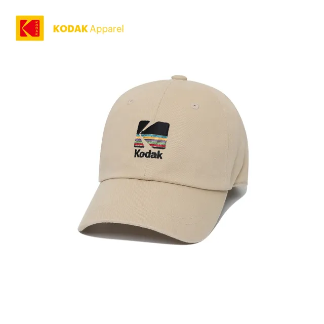 【Kodak Apparel】柯達 ESSENTIAL彩虹Logo刺繡棒球帽 兩色任選(K5343LCP63)