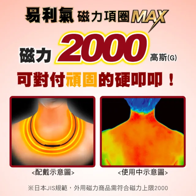 【易利氣】磁力項圈 MAX(黑)
