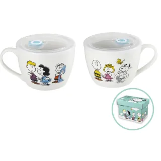 【CorelleBrands 康寧餐具】CORNINGWARE SNOOPY冒險日常系列泡麵碗900ml-兩入組(交換禮物)