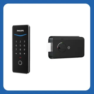 【Philips 飛利浦】DDL503 智慧輔助鎖EasyKey503 輔助鎖(指紋│密碼│APP│含安裝)