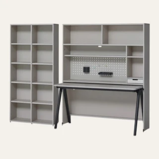 【iloom 怡倫家居】ROY MONO 書櫃書桌組 收納型書桌+書櫃 網路獨家(櫃子 書櫃 收納櫃 書桌 電腦桌 桌子)