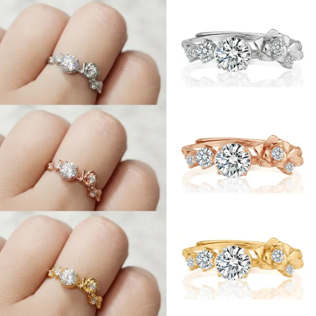 【Luster】38女王!培育鑽石 60分 D/VS 玫瑰花園 鑽石戒指-任選(0.50克拉+0.10克拉)