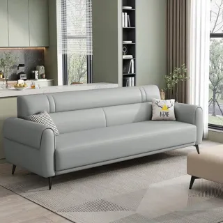 【IDEA】萊尼現代流暢貓抓皮雙人座沙發/皮沙發(3色任選)