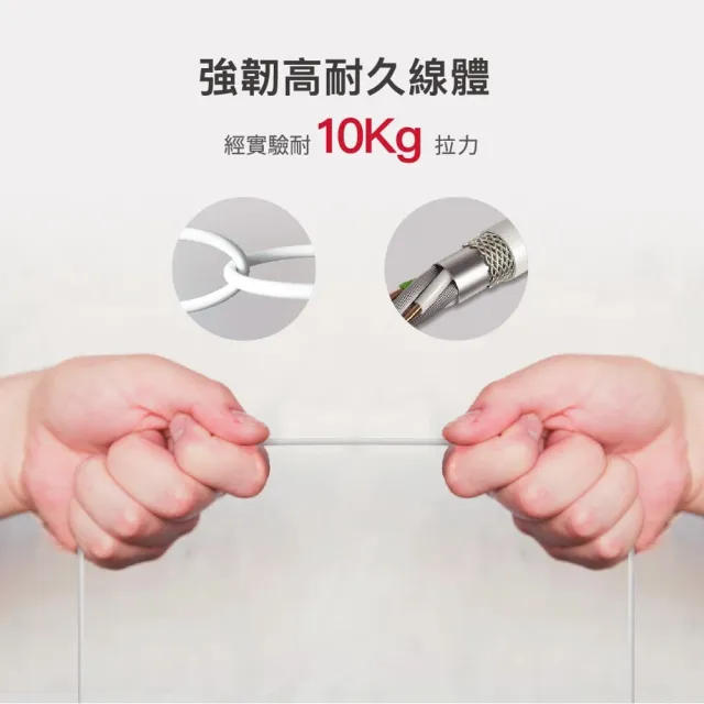 【Gigastone 立達國際】Apple MFi 認證Lightning 1M傳輸充電線 C102(支援iPhone 14/13/12/11/XR/iPad充電)