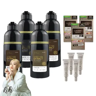【KAFEN 卡氛_官方直營】4入組 何首烏染髮膏400ml Plus+升級版(年節豪華大禮包 限量贈)