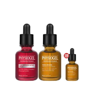【PHYSIOGEL 潔美淨】早C晚A初老敏弱專用組(精華液/臉部保養)