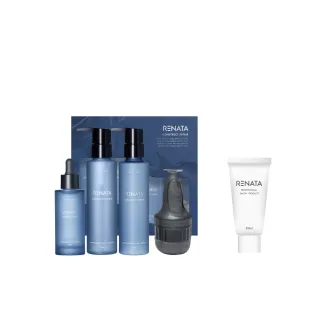 【RENATA 蕾娜塔】源生系列禮盒-潔髮露+修護素+養髮精華+導液梳(官方直營/4入組/調理頭皮/強健豐盈)