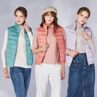 【KERAIA 克萊亞】冰雪凝華輕暖石墨烯羽絨背心(男女款；四色；M-XXL)